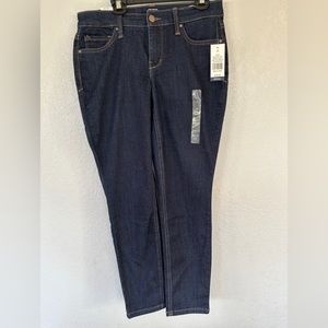 Crown and Ivy Dark Blue Skinny Jeans. Size 2 Short. NWT.